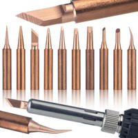 LÖTKOLBEN 900M 10-tlg. Set - Kupfer Lötspitzen, Ø außen 6 mm, Ø innen 4,4 mm, Länge 26 mm - Multicolor, Kunststoff/Metall (10/10/10cm)