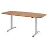 KONFERENZTISCH elektrisch XMST22 103/220/74 cm in Nussbaumfarben - Nussbaumfarben, Holzwerkstoff (103/220/74cm) - bümö