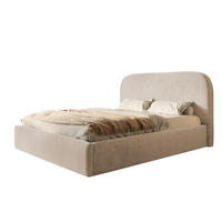 BETT 200x200 - Polsterbett mit Bettkasten und Metallrahmen - Modern Betten - Amor-Samtstoff - Kollektion Verona - Beige - Beige, Holz/Textil (200/200cm) - Alpi-Möbel