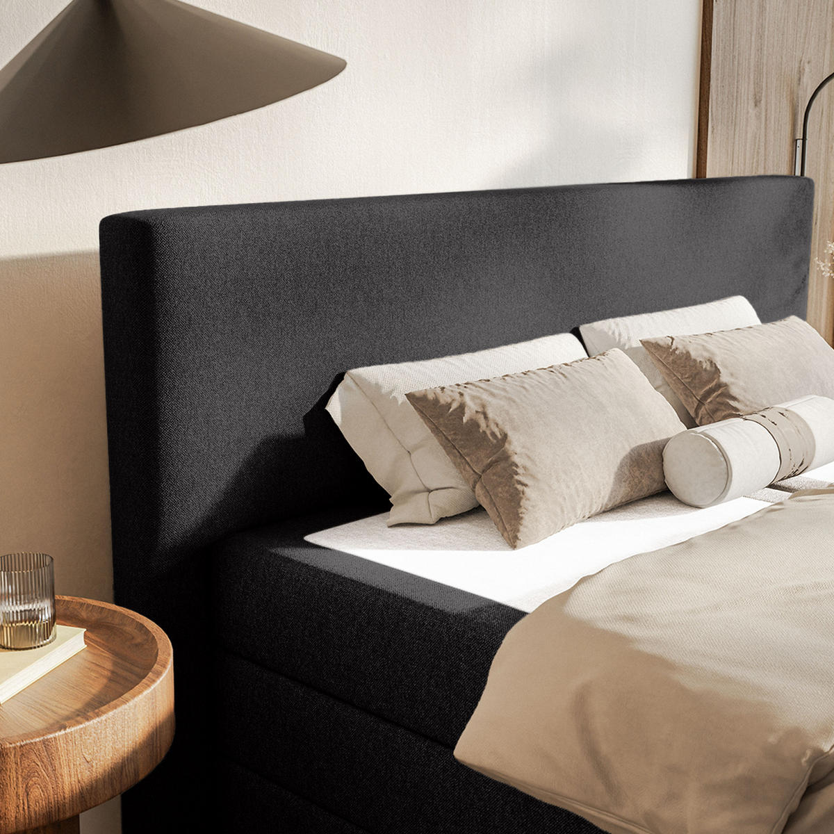 BOXSPRINGBETT VELIPOJA EASY CLEAN 160x200 cm, Dunkelgrau - Dunkelgrau, Textil (160/200cm) - Fedve