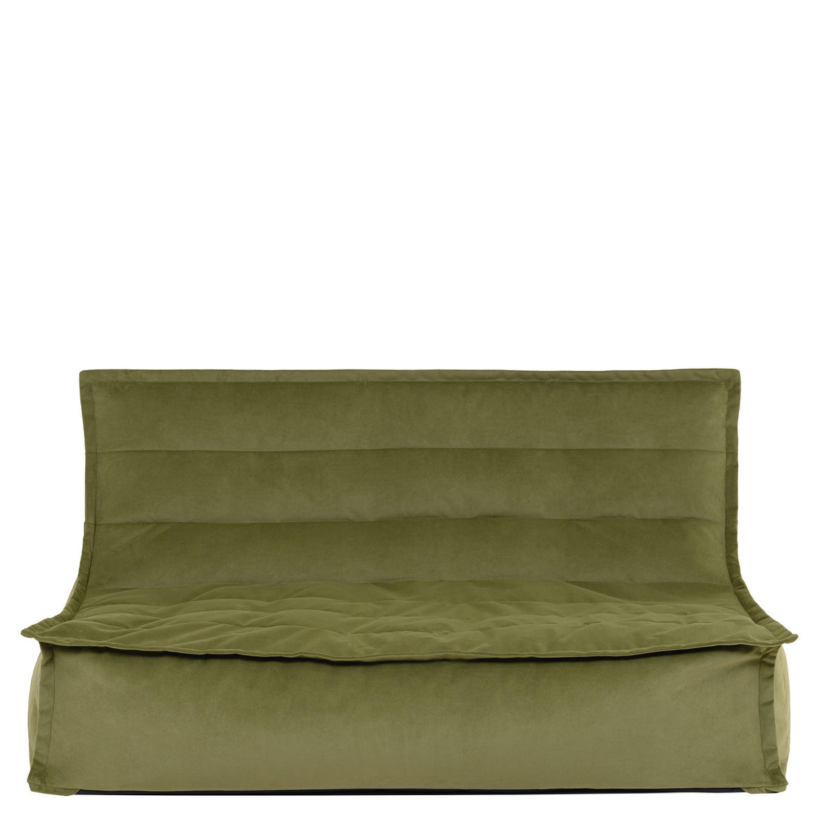 SITZSACK Sofa Skandi, Samt - Dunkelgrün, Textil (140/72/100cm) - icon