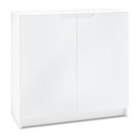 KOMMODE Logan Fronten in Weiß matt - Weiß, Holzwerkstoff (82/78/37cm) - Vladon