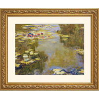 BILD gerahmt 53x63 cm Claude Monet "Parc Monceau" - Gelb, Holz (63/53cm) - artissimo