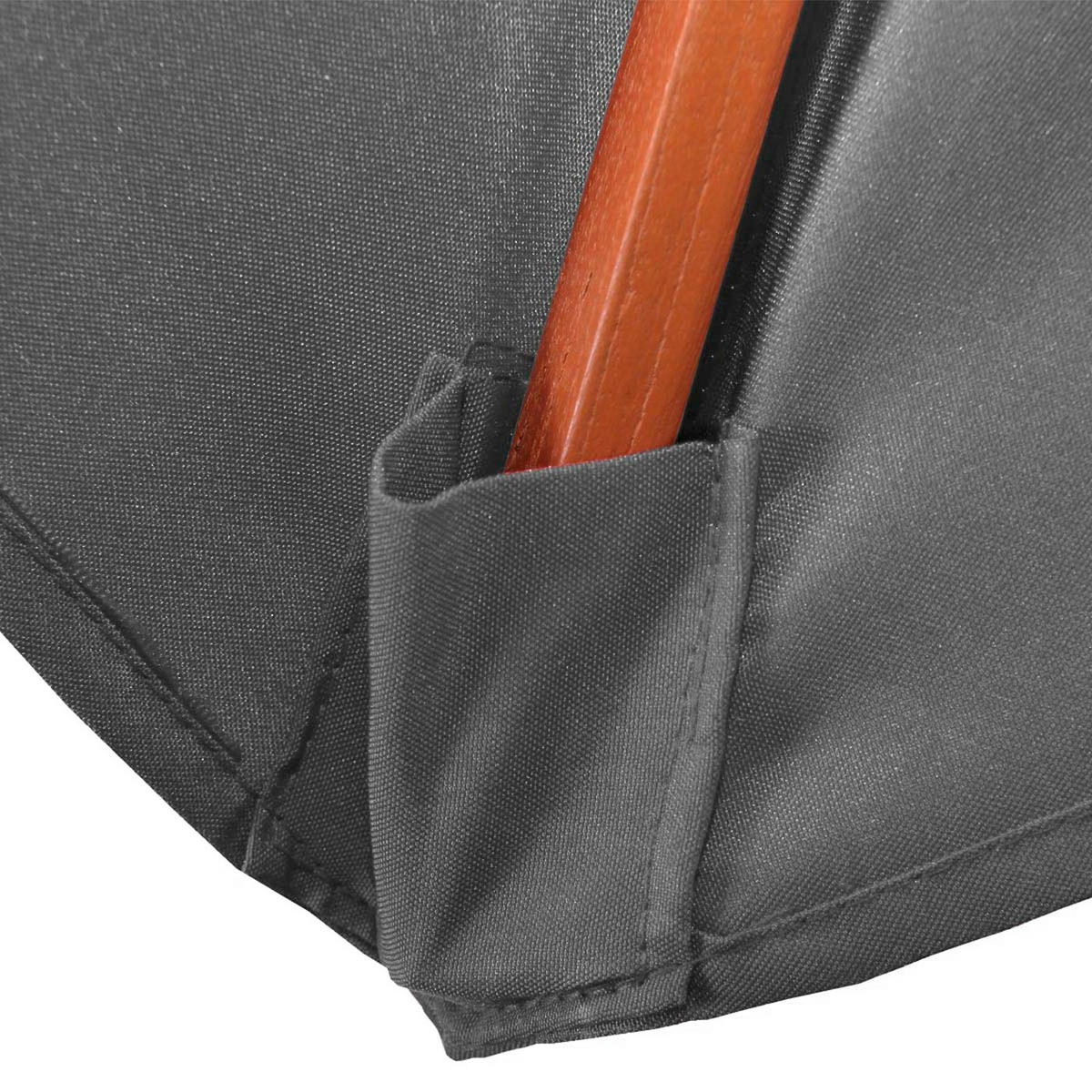 SONNENSCHIRM Grau - Grau, Holz (350/350cm) - MCW