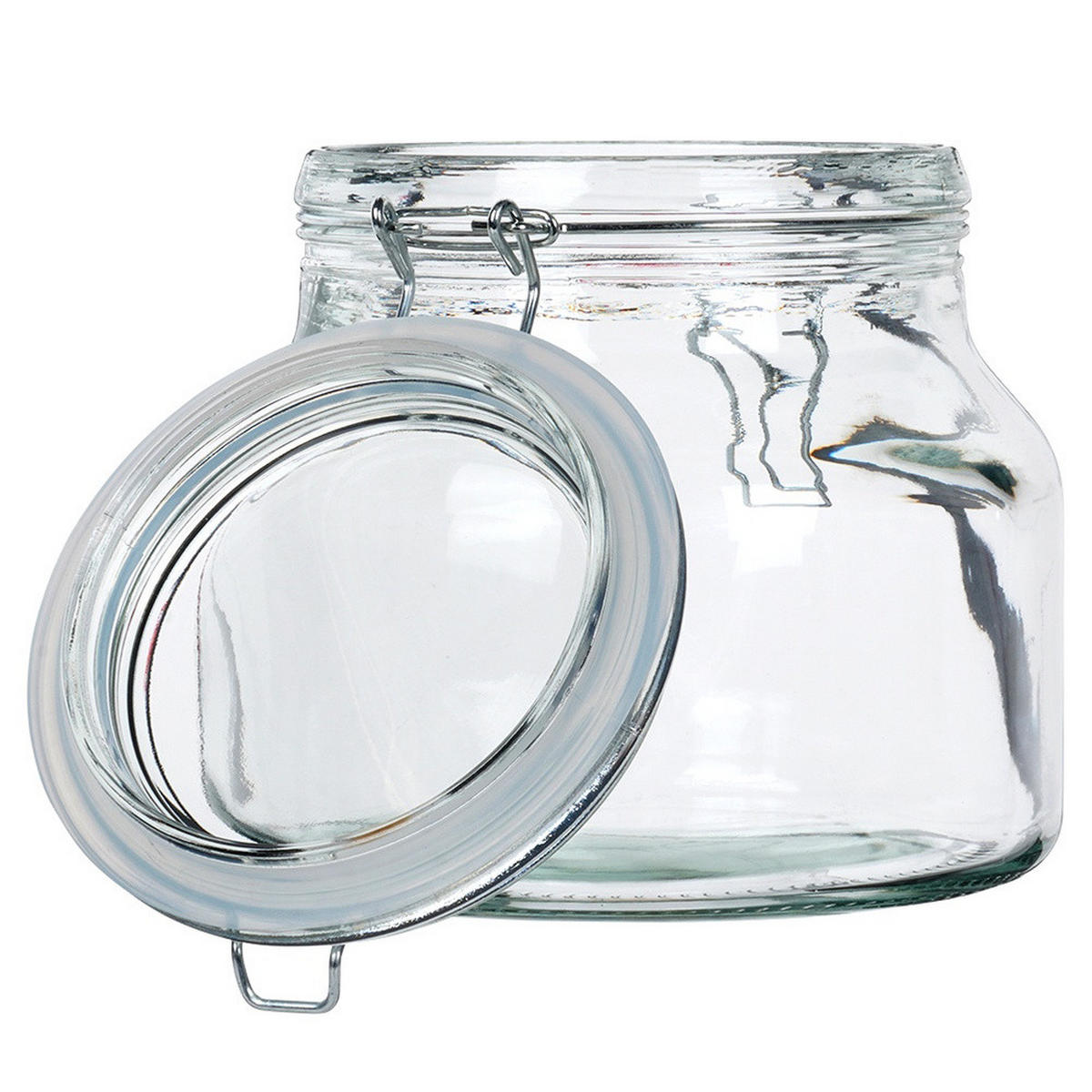 VORRATSGLAS Irma Clipverschluss 1,85 l Transparent - Transparent, Glas (1.85L) - Orion 