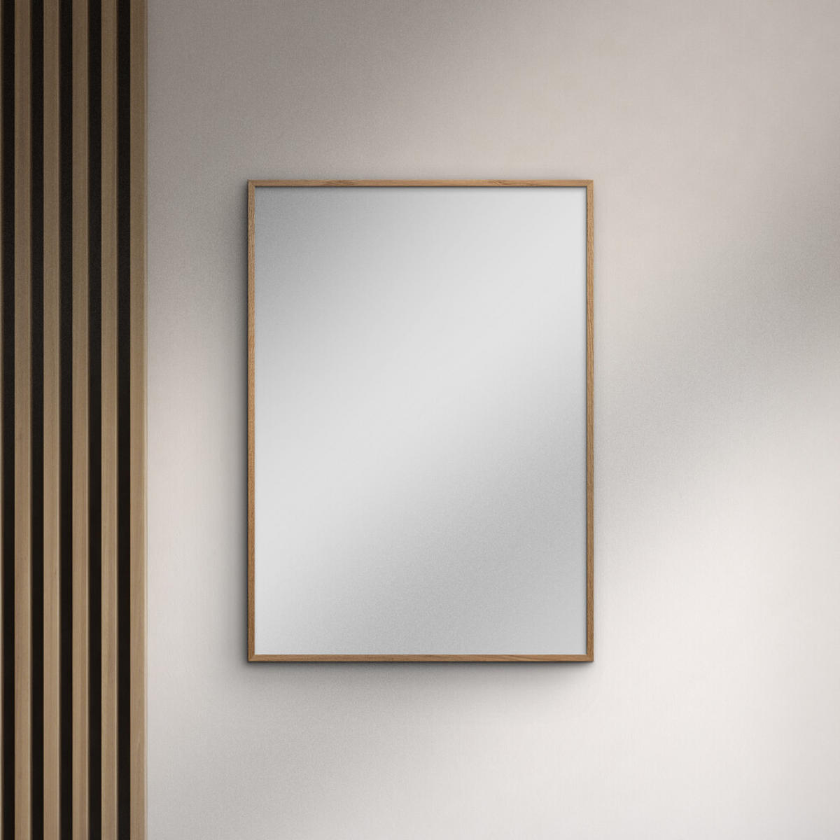 SPIEGEL - Natur Eichenholz - Eichefarben, Holz/Papier (70/100/2cm) - Poster&Frame
