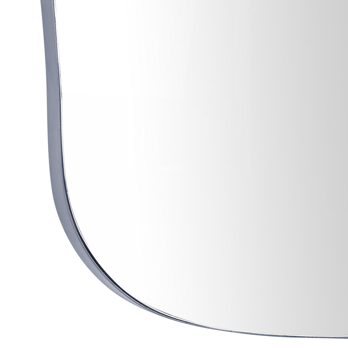 WANDSPIEGEL Metall schwarz asymmetrisch 70/92 cm Puteaux - Schwarz, Metall (70/92/3cm) - Beliani