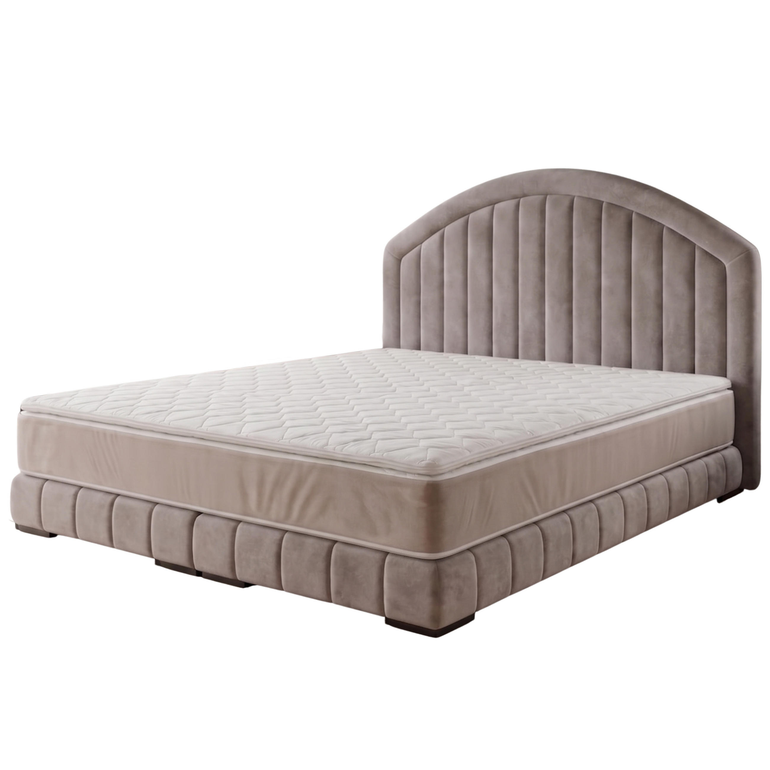 POLSTERBETT LEON2 100x 200 cm Farbe: Beige - Beige, Textil (100/200cm) - A&J MöbelLand