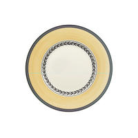 FRÜHSTÜCKSTELLER Audun Fleur weiß-grau-gelb ø 21,6 cm - Gelb/Weiß, Keramik (21.6cm) - Villeroy & Boch