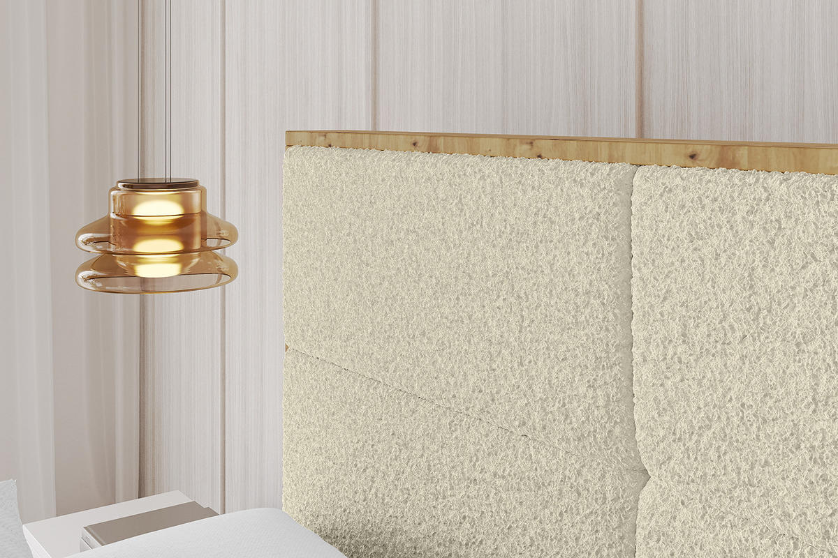 POLSTERBETT mit Bettkasten und Lattenrost, Bett mit Matratze H3/H4 - ENZO1 180x200 Beige - Taupe, Holzwerkstoff/Textil (180/200cm) - ALTDECOR