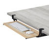TASTATURABLAGE - Hellbraun, Holzwerkstoff/Textil (24/78/11cm) - Relaxdays