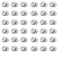 BEFESTIGUNGSKNÖPFE für Fliegengitter 36-teiliges Set Weiß - Weiß, Kunststoff (5/1/5cm)