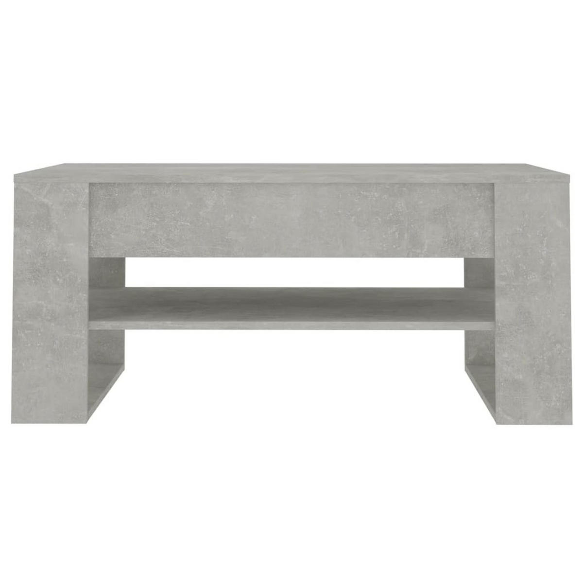 COUCHTISCH Betongrau 102x55x45 cm Holzwerkstoff - Grau, Holzwerkstoff (102/55/45cm) - furnicato