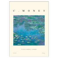 POSTER Arch Atelier - Claude Monet — Nénuphars - Blau, Papier (30/40/0.1cm) - Poster&Frame