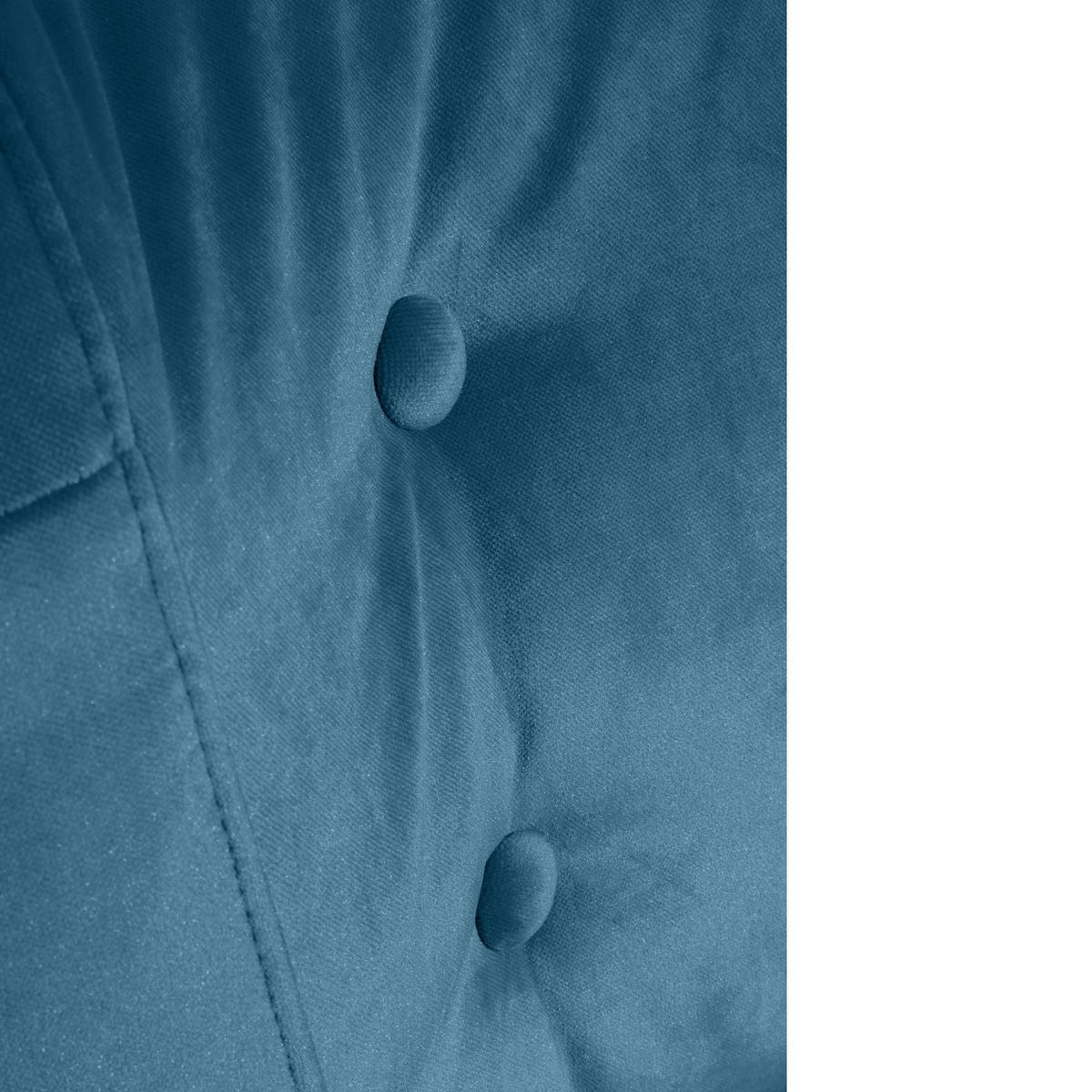 SESSEL Kassi Bezug Samtvelours Buche natur / petrol - Blau, Kunststoff (69/80/68cm) - 58aufmkessel