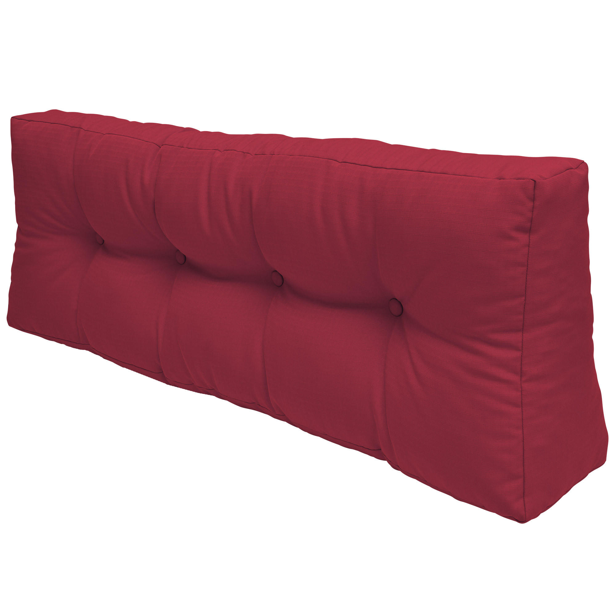 PALETTENKISSEN Eco Elements Rücken 120/40/10 cm Rot - Rot, Textil (40/10/120cm) - Beautissu 