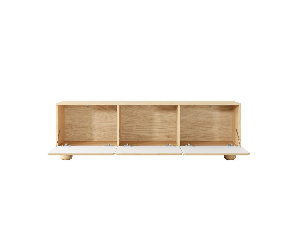 TV-SCHRANK: Vicenza-Eiche, 150 x 46,7 x 38 cm - Eichefarben, Holzwerkstoff (150/46.7/38cm) - 3XE LIVING