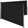 SEITENMARKISE doppelt, 200 x 600 cm,schwarz - Schwarz, Textil (200/10cm) - tectake
