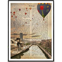 POSTER Vintage Von Bilbao. A4 Rahmenlos - Klar, Papier (29.7/5/21cm) - Nacnic