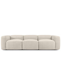 3-SITZER SOFA FUBBO, Ecru - Ecru, Holz/Holzwerkstoff (290/73/96cm) - KONSIMO®