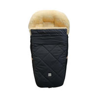 LAMMFELL-FUSSSACK Classic for Bugaboo, anthracite - Anthrazit, Fell (45/100cm) - Kaiserbaby