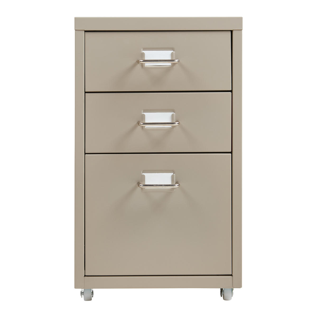 ROLLCONTAINER Kökar - Braun, Metall (28/48/41cm) - [en.casa]