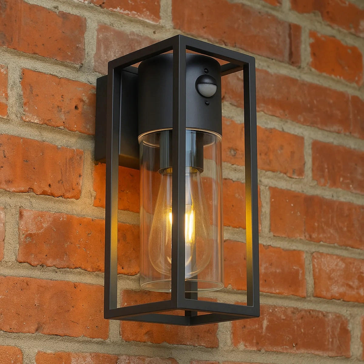 AUSSENWANDLEUCHTE ZOEY Anthrazit Dunkelgrau E27 Klarer Diffusor IP54 - Anthrazit, Metall (11/27/13.5cm) - CGC Europe