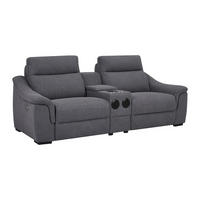 RELAXSOFA elektrisch 2-Sitzer - Stoff - Grau - VERETO - Grau, Textil (234/96/99cm) - Vente-Unique