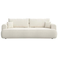 SCHLAFSOFA Ovo Creme 250 cm - Creme/Schwarz, Kunststoff/Textil (250/92/110cm) - Selsey