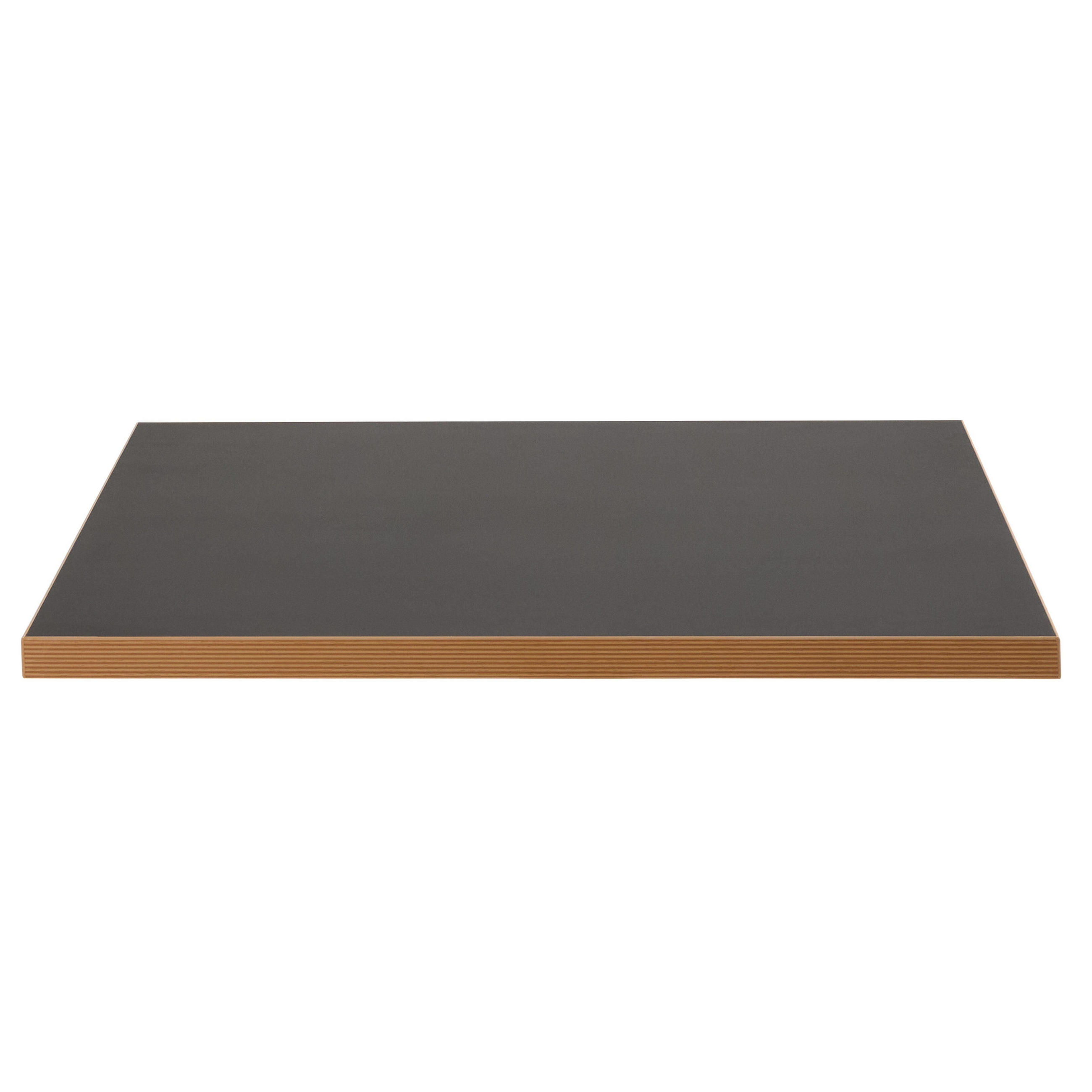 TISCHPLATTE quadratischer 60 cm, Schwarz - Schwarz, Holz (60/2.5/60cm) - Oviala