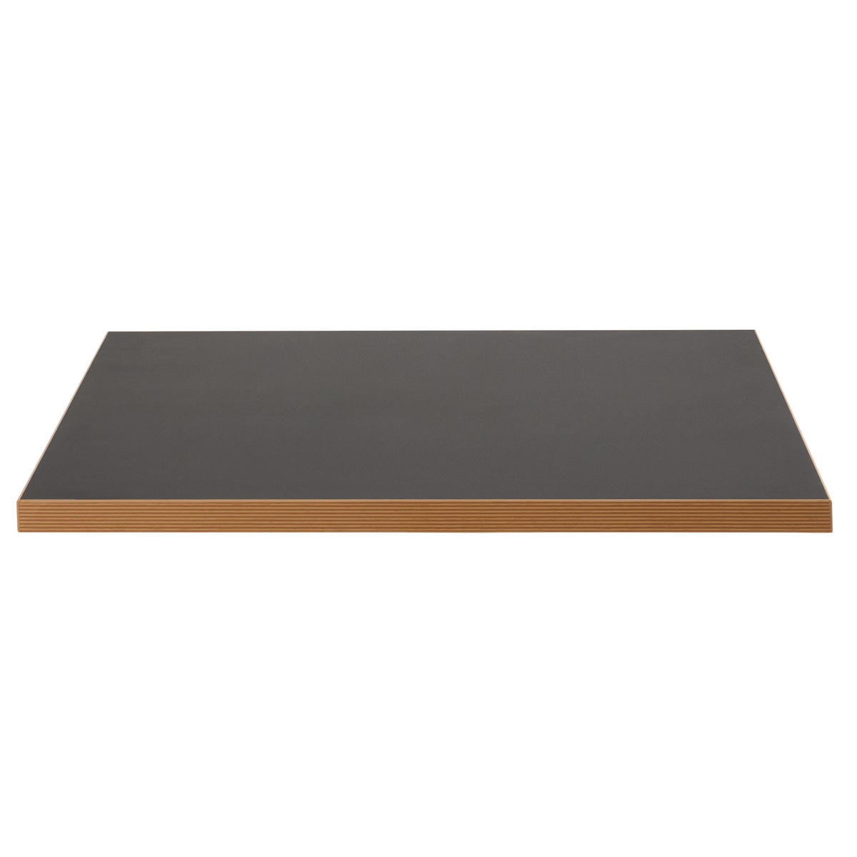 TISCHPLATTE quadratischer 60 cm, Schwarz - Schwarz, Holz (60/2.5/60cm) - Oviala