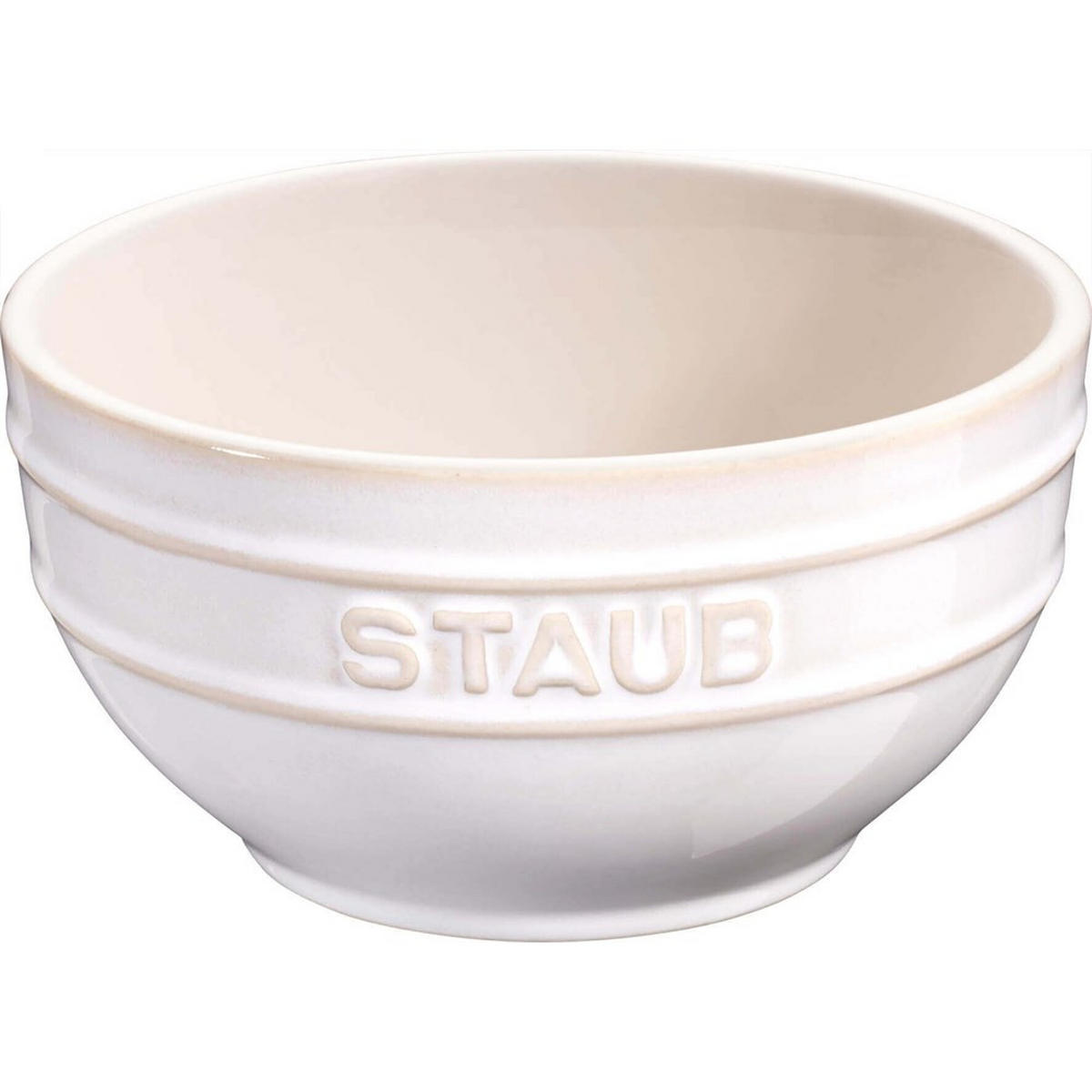 SCHÜSSEL Creme 12/12/6.1 cm 405081530 - Creme, Keramik (12cm) - Staub