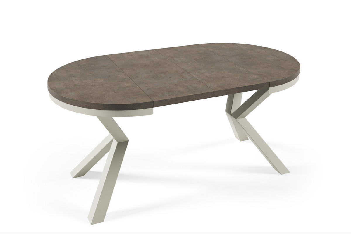 ESSTISCHE NORVIX - Kaschmir/Bronzefarben, Holzwerkstoff (100/100/76cm) - Meblini