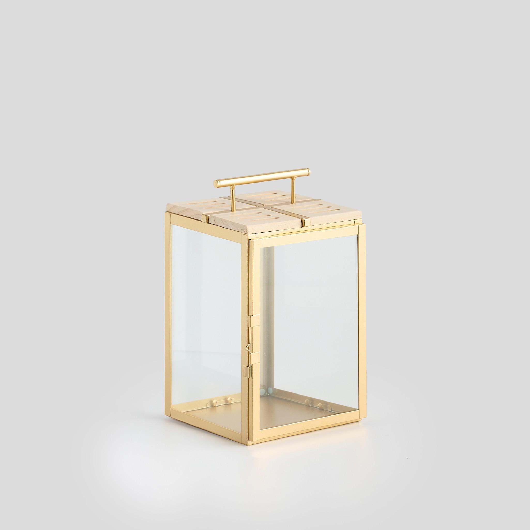 LATERNE Mirt - Goldfarben, Metall (18/30/17cm) - home&you