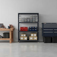 SCHRAUBREGAL PANDA MID | HxBxT 150x110x30cm | 4 Fachböden | Fachlast 90kg | Anthrazit - Anthrazit, Metall (110/150/30cm) - PROREGAL