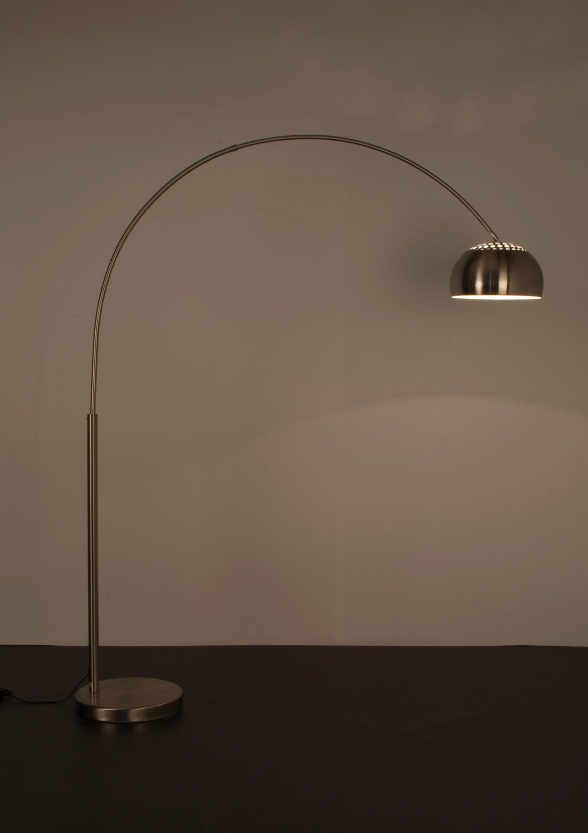 STEHLAMPE Metal Bow - Silber - 39/170/205 cm - Silberfarben, Metall (39/170/205cm)