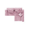 MODULSOFA SEPHI Pink Cord - Pink/Schwarz, Kunststoff/Textil (268/62/191cm) - KAWOLA