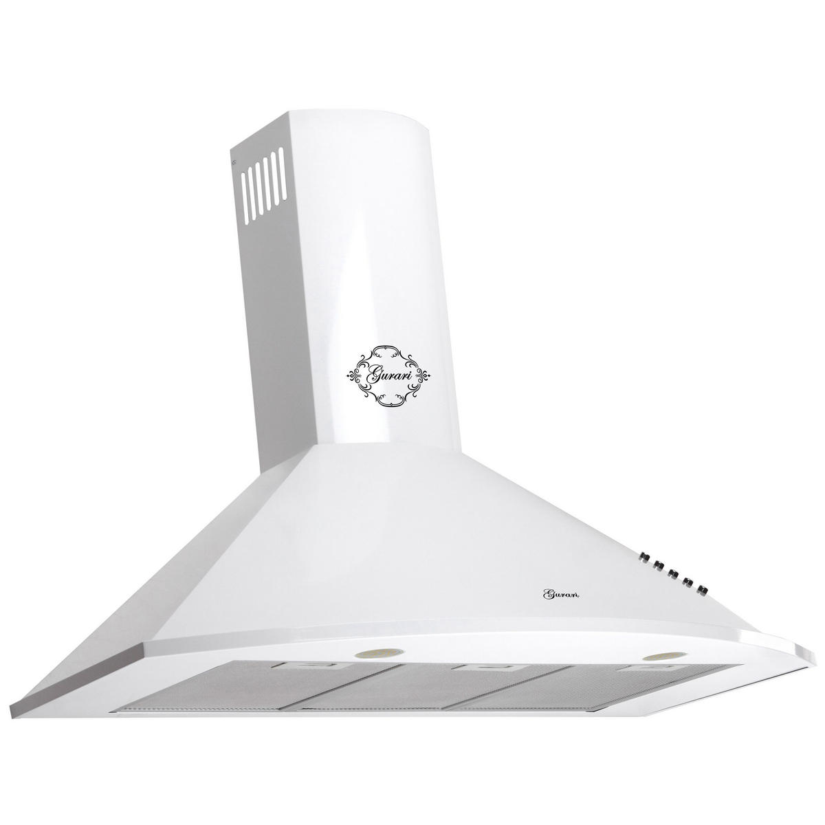 DUNSTABZUGSHAUBE GCH C 046 WH 9 N 90 cm Weiß - Weiß, Metall (90/117/50cm) - Gurari