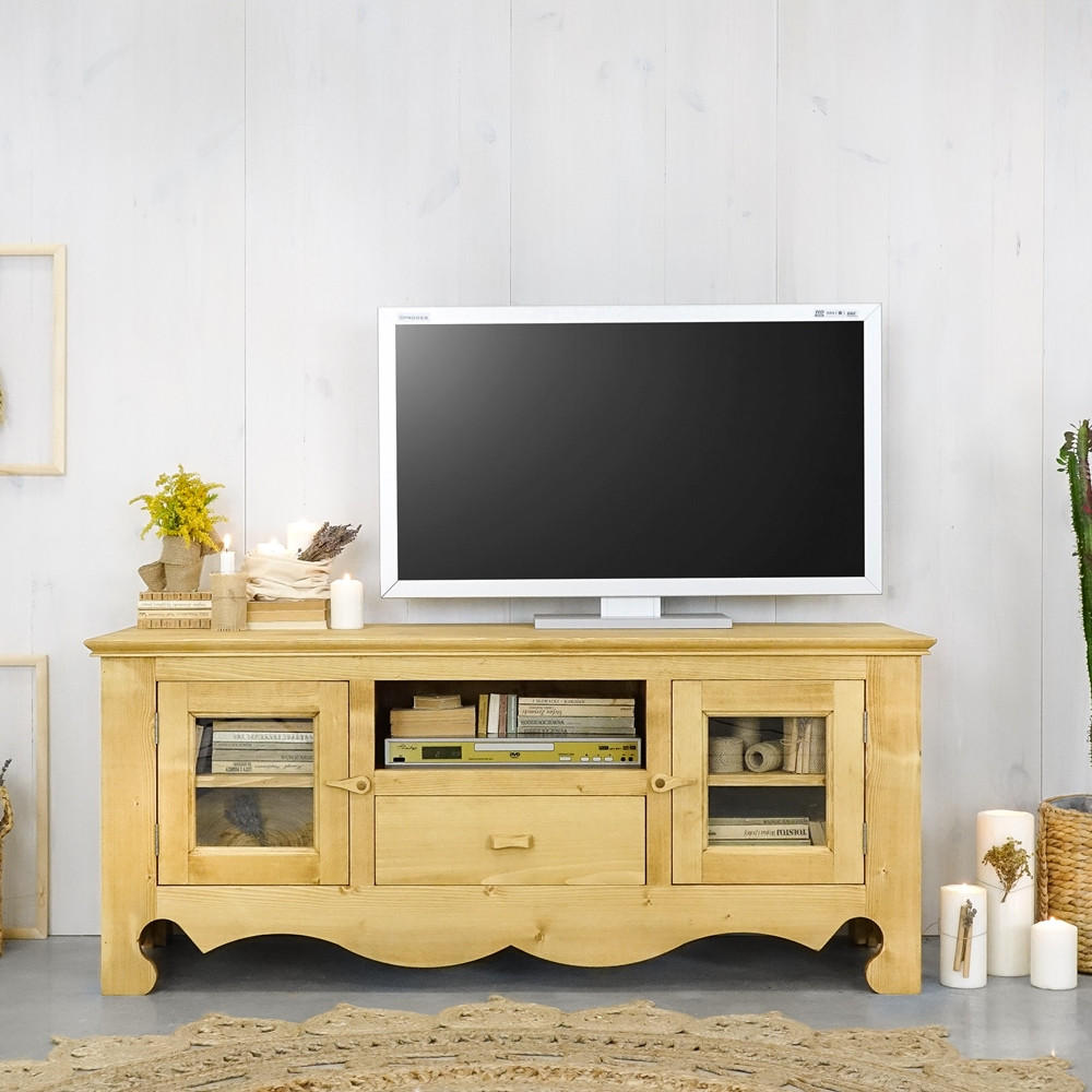TV-SCHRANK aus Massivholz MEXICANA - Honig, Holz (140/60/50cm) - Seart