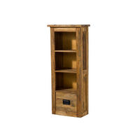 HÄNGESCHRANK Mango 50x26x120 natur lackiert RAILWAY #180 - Braun, Holz (50/120/26cm) - Massivmoebel24