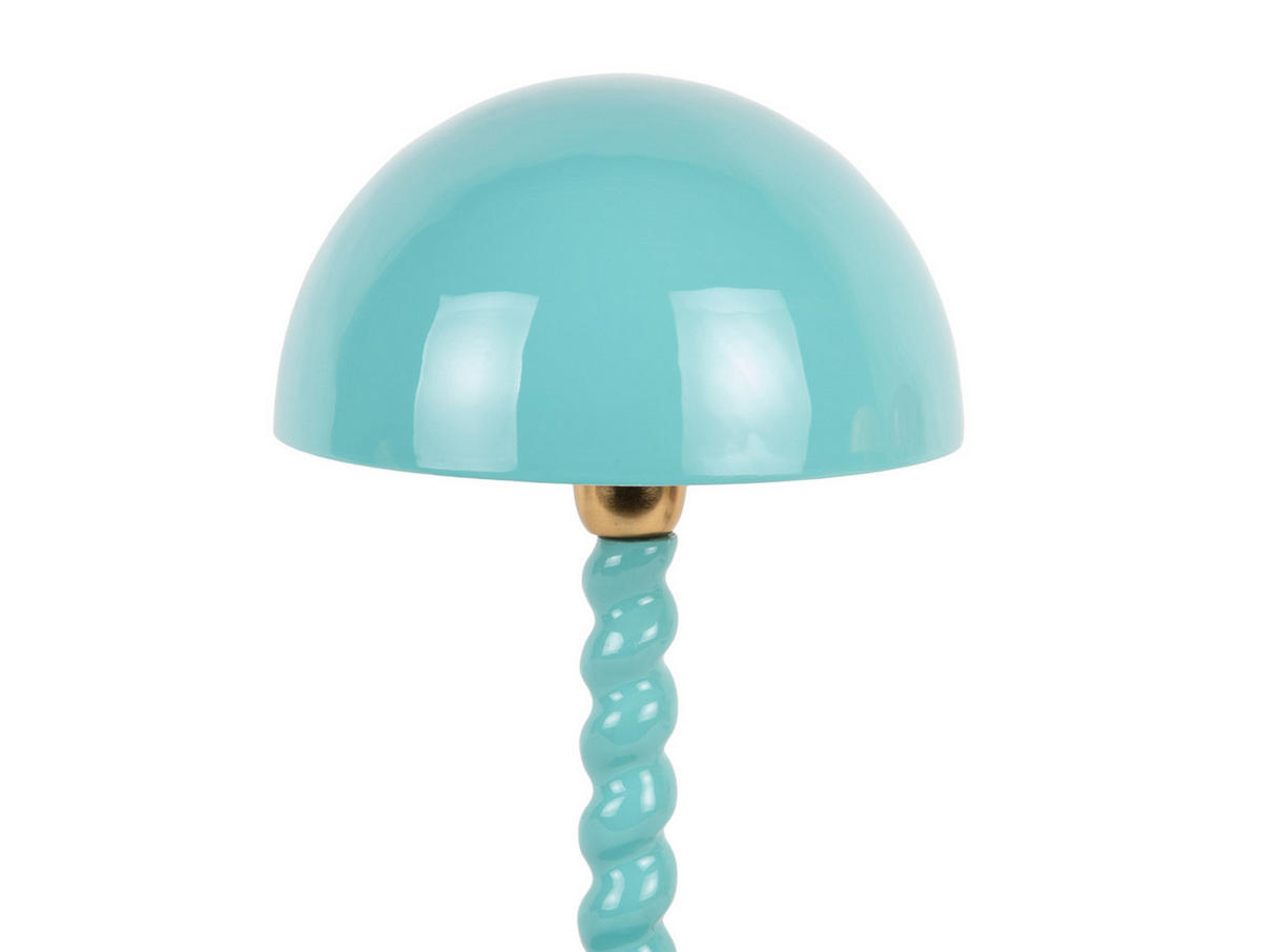 TISCHLAMPE Prisa 25/25/39 cm - Blau, Metall (25/25/39cm) - Leitmotiv