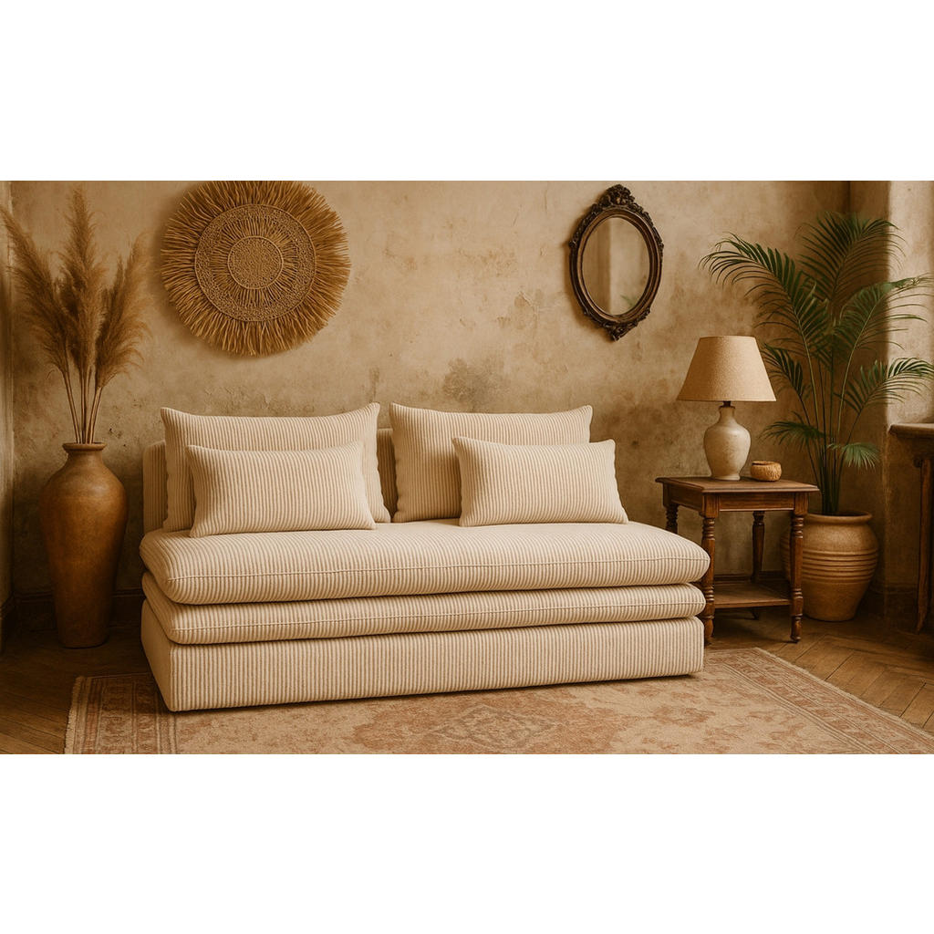 Thumbnail - Kaiser Möbel Schlafsofa, Beige, Holz, 190x75x90 cm, Wohnzimmer, Sofas & Couches, Schlafsofas