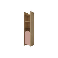 KINDERREGAL LEXO 03 43/198/40 cm in Eiche Cremona/Macadamia/Puderrosa (links) - Eichefarben/Beige, Holzwerkstoff (43/198/40cm) - Deine Möbel 24