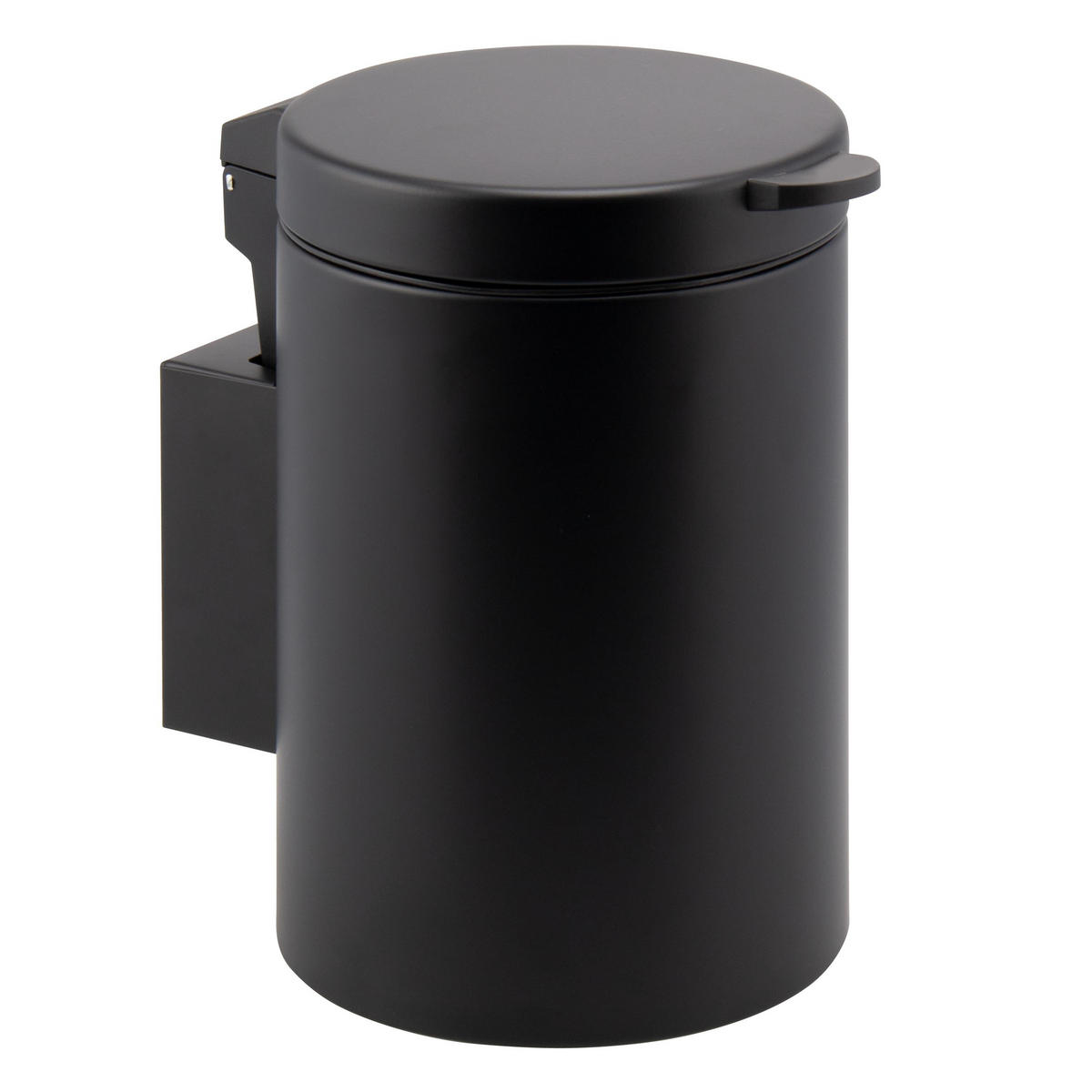 WAND-KOSMETIKEIMER, schwarz - Schwarz, Metall (16/24/23cm) - bremermann