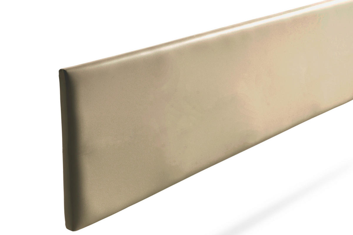 KOPFTEIL gepolstert NOVA Kunstleder 90x50x5 cm - Gold - Moonia - Goldfarben, Holz (90/5/50cm)