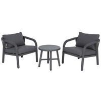 LOUNGE-SET Dunkelgrau - Dunkelgrau, Metall - MCW