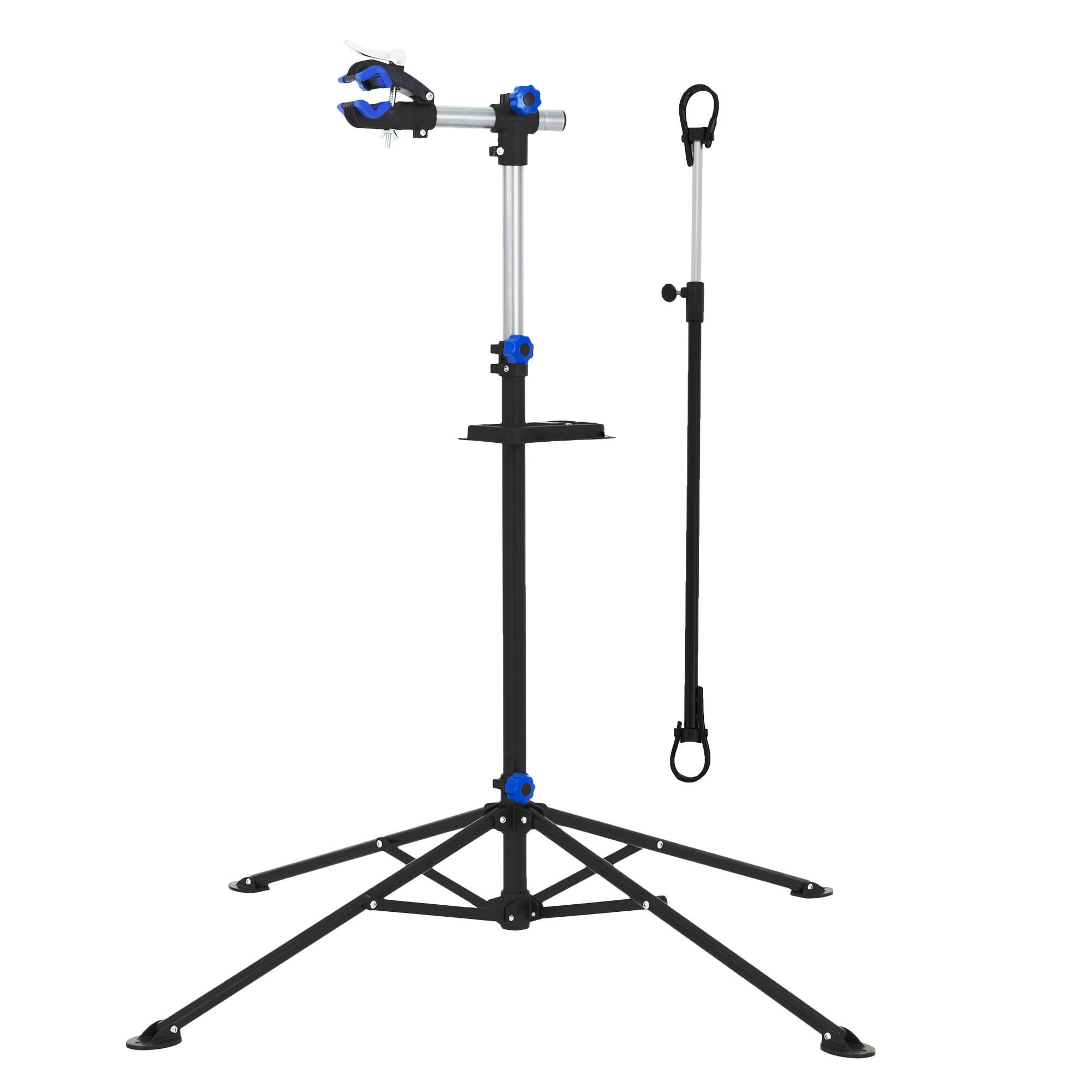 FAHRRADREPARATURSTÄNDER TELESKOP - Schwarz, Metall (146/185/146cm) - ECD-Germany