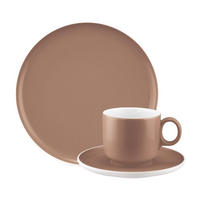 KAFFEESERVICE Sento Home Pure Colors Cocoa Brown 18-tlg. - Hellbraun, Keramik (2/2/2cm) - Seltmann Weiden