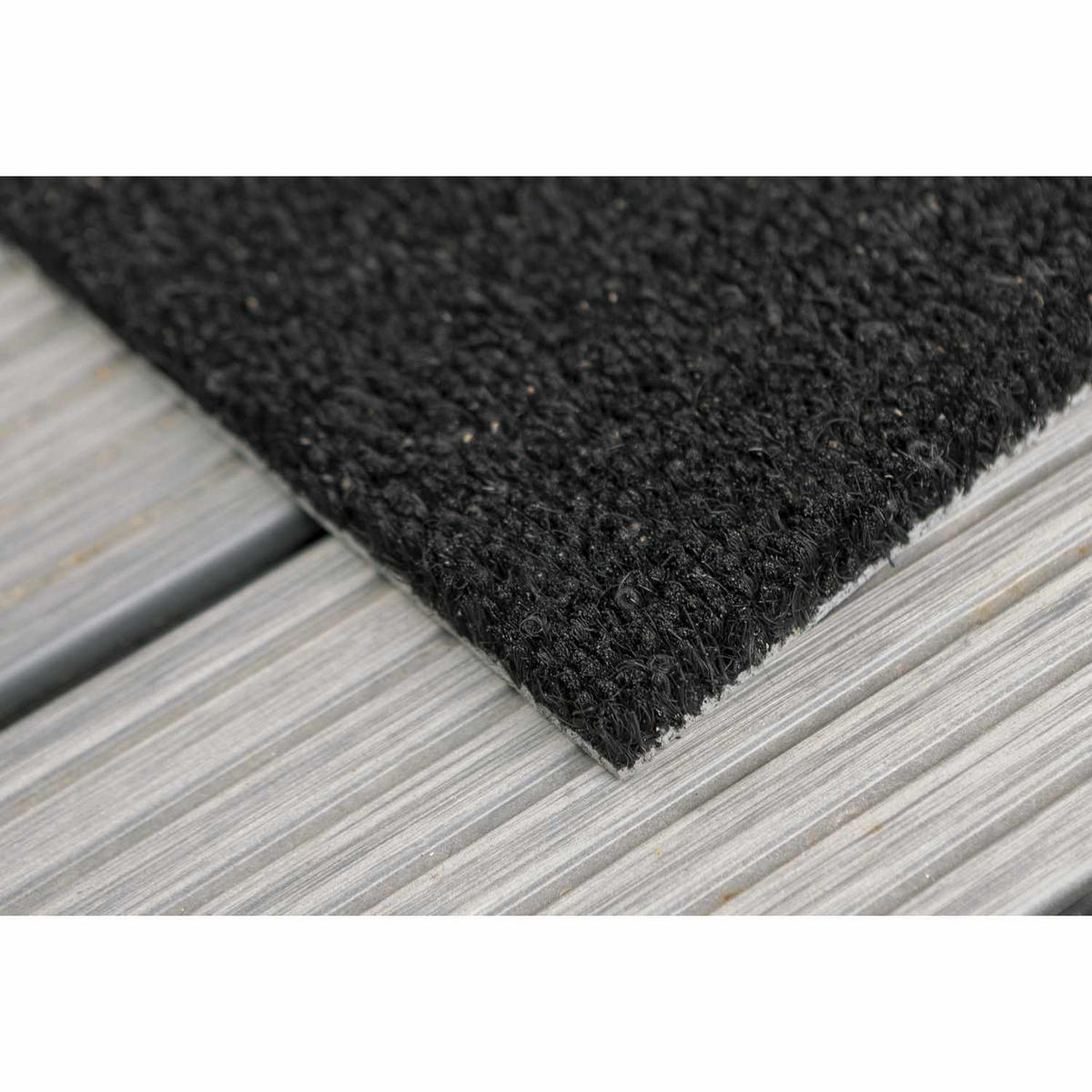 KOKOSMATTE MIT NATURFASERN KEIRA - Schwarz, Textil (55/85cm) - Astra