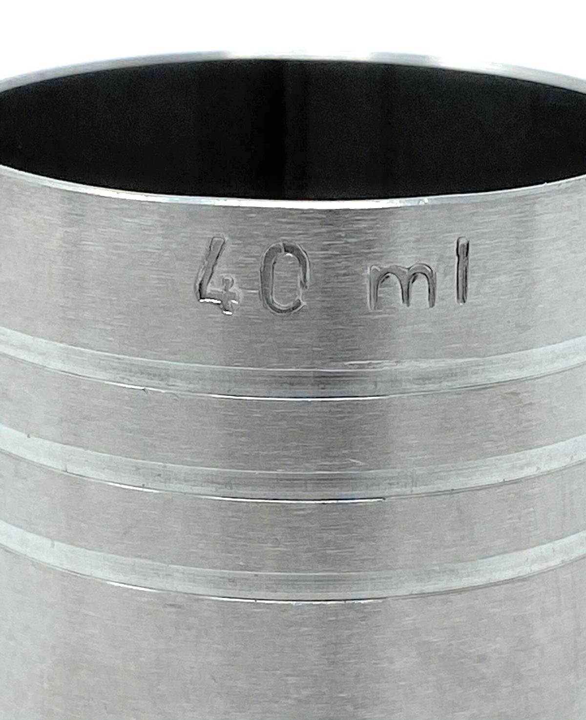 JIGGER 2cl 4cl Doppelmessbecher Edelstahl - Silberfarben, Metall (3.8/6/3.8cm) - DanDiBo